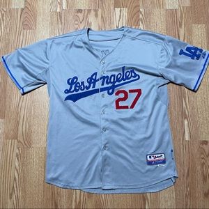 Los Angeles Dodgers Matt Kemp #27 Majestic Jersey 50th Anniversary WS Mens SZ 50